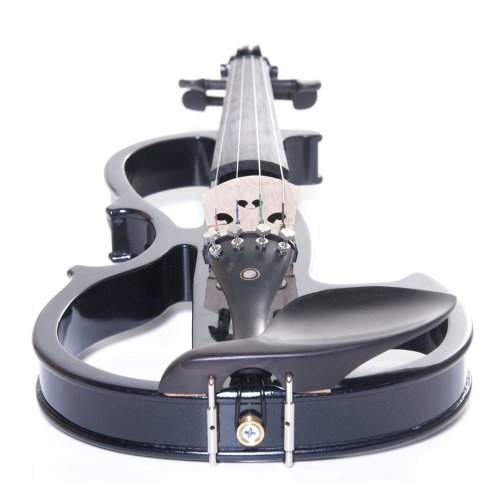 Amazon | Cecilio L4/4CEVN-L2BK Left-Handed Solid Wood Black